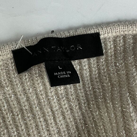 Ann Taylor Metallic Cross-Front Sweater NEW - Picture 5 of 7